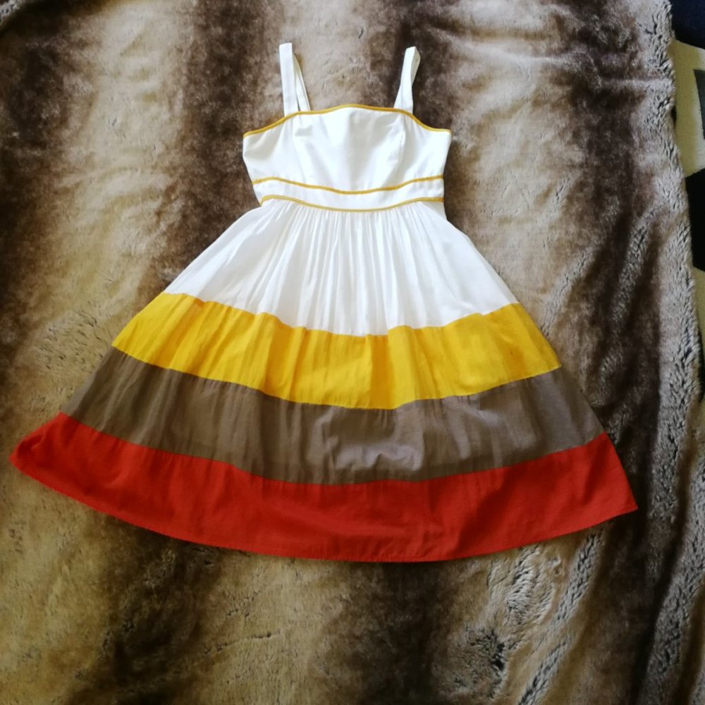 Jessica Simpson Color Block Sundress (Size 2)